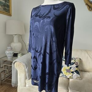 Chico's Navy Travelers Tunic